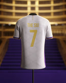 Camisa Real madrid 24/25 Edição Especial The siu 2 RONALDO - Branca com Dourado