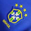 Camisa Seleção Brasileira Retrô II 2002 - Torcedor Masculina - Azul com detalhes em branco