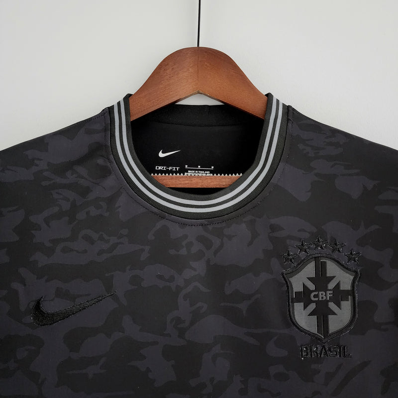 Camisa Seleção Brasileira I 2022 Torcedor Masculina - All black