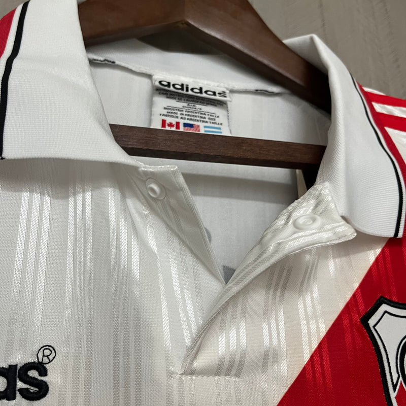 Camisa Retrô River Plate Home 1995/96 - Masculina - Branca