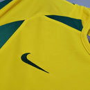 Camisa Retrô Seleção Brasileira 2002 Home - Torcedor - Amarela