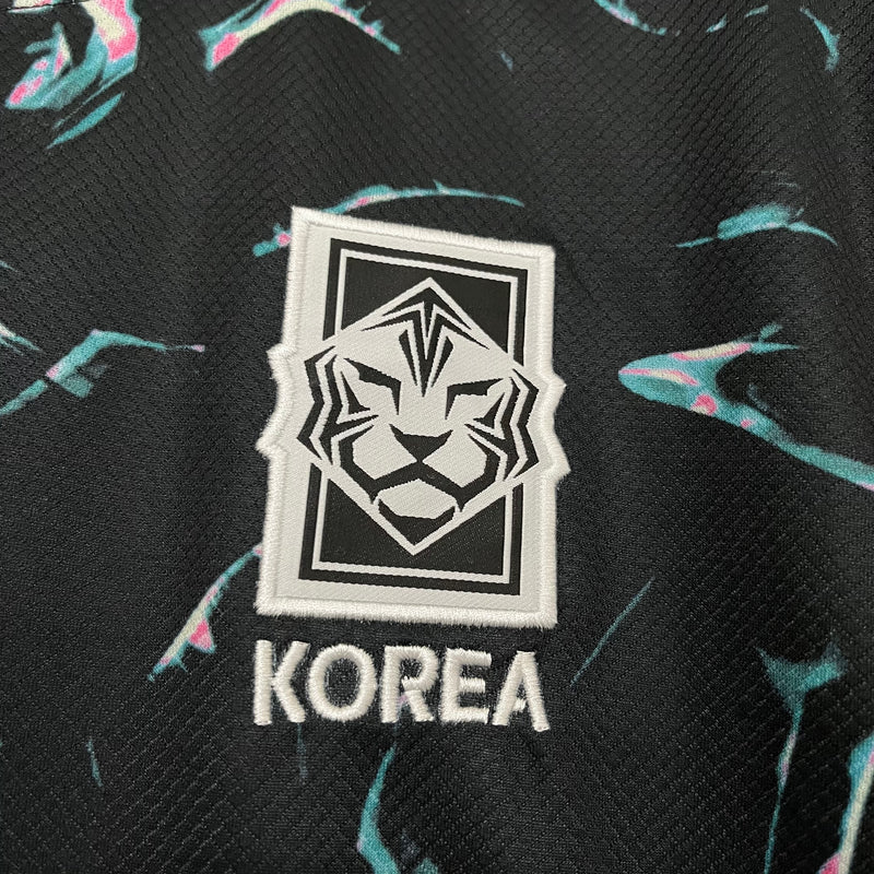 Camisa Seleção Coreia do Sul II 24/25 - Torcedor Masculina - Preta com detalhes em azul e rosa