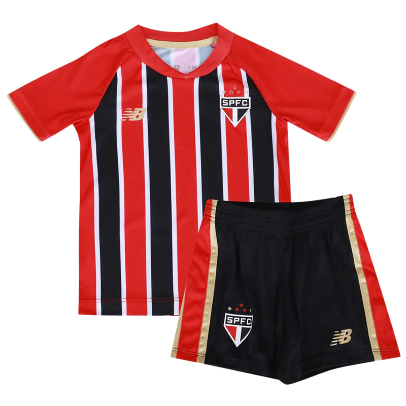 Kit Infantil São Paulo II 25/26  - Vermelho e Branco + Preto