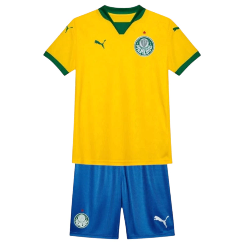 Kit Infantil Palmeiras III 2526 - Amarelo e azul