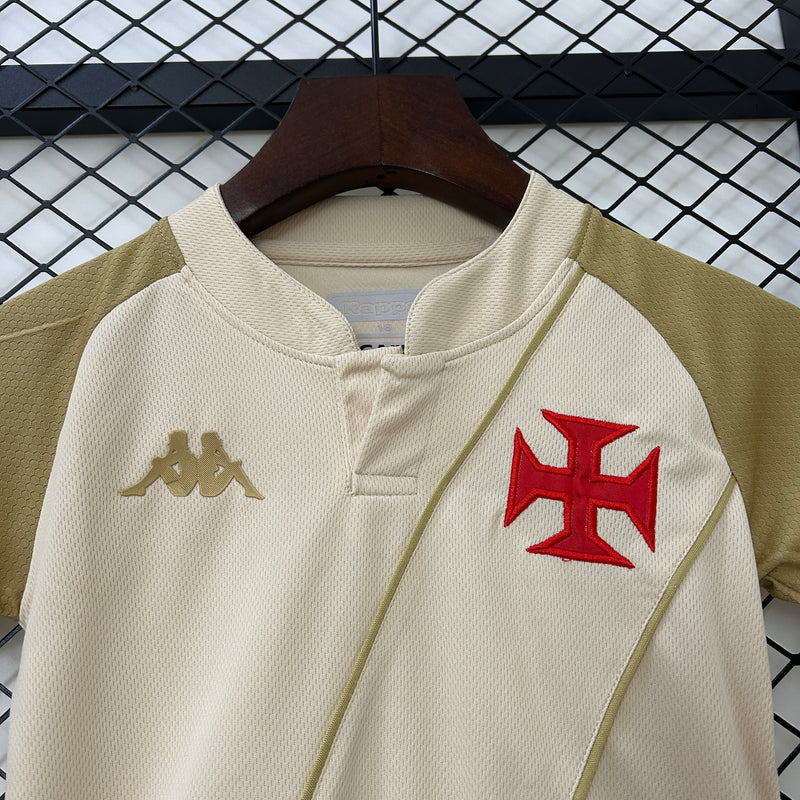 Kit Infantil Vasco Away 24/25 - Bege