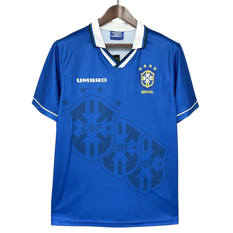 Camisa Retrô Seleção Brasileira II 1994 - Torcedor - Azul
