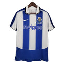 Camisa Retrô Porto I 03/04 - Torcedor - Branca com detalhes em azul