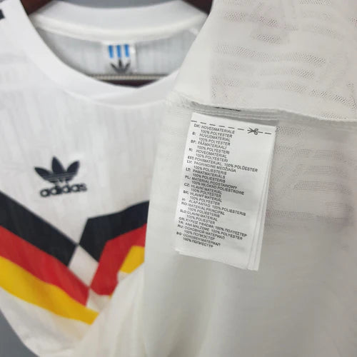 Camisa Retrô Seleção da Alemanha I 1990 - Torcedor - Branca