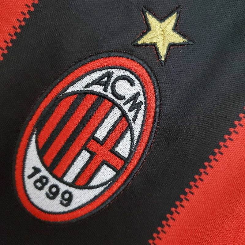 Camisa Retrô AC Milan I 2010/2011 - Masculina - Vermelha e preta