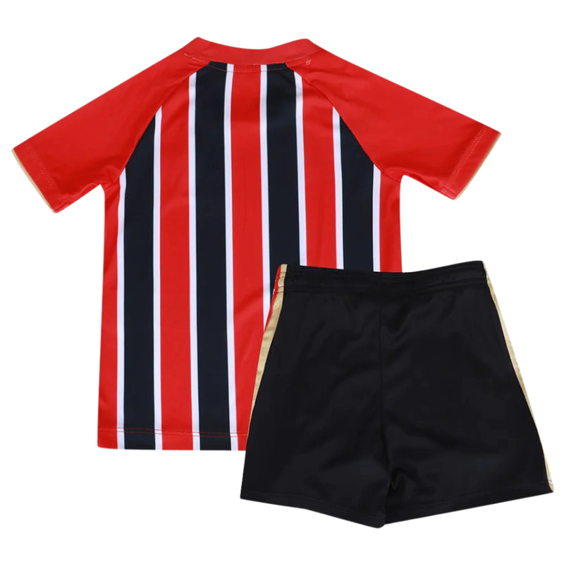 Kit Infantil São Paulo II 25/26  - Vermelho e Branco + Preto