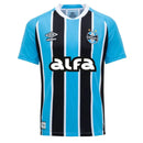 Camisa Grêmio Home 25/26 - Torcedor Masculino - Azul com listras preto e branco