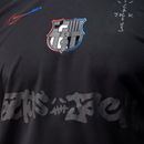Camisa Barcelona II 24/25 - Torcedor Nike Masculina - Preta + Travis Scott