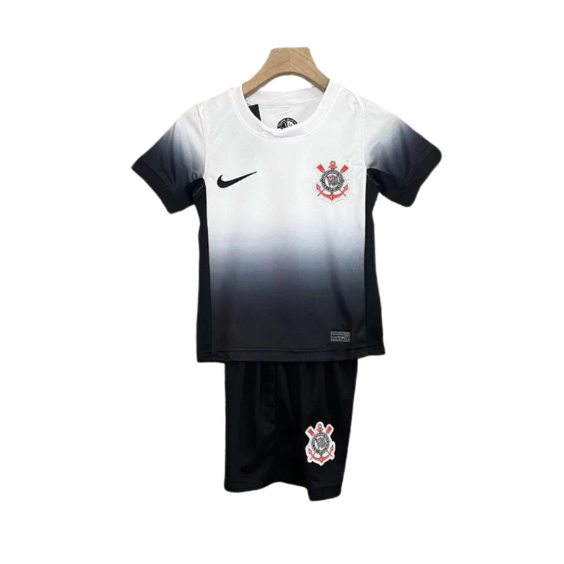 Kit Infantil Corinthians I 24/25 - Branca e preta