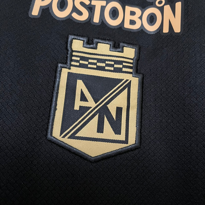 Camisa Atlético Nacional Away 25/26 - Torcedor Masculina - Preta e dourada