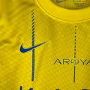 Kit Infantil Al-Nassr I 23/24 - Amarelo com detalhes em azull