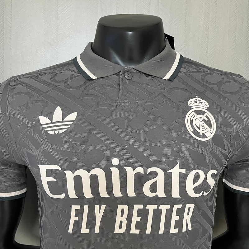 Camisa Real Madrid 2024/25 Third - Jogador Masculina - Cinza