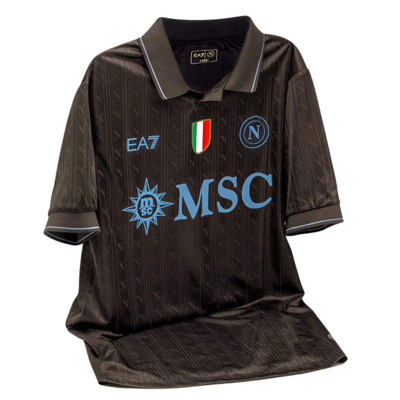 Camisa Napoli Third 25/26 - Torcedor EA7 Masculino - Preto