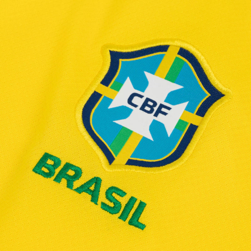 Camisa Seleção Brasileira I 25/26 - Torcedor Feminina - Amarela com detalhes em verde