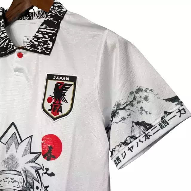 Camisa Japão Edição Especial Naruto Pain 2024 Torcedor Masculina - Branca
