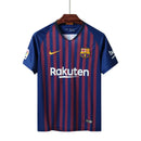 Camisa Barcelona Home 18/19 Torcedor Retrô - Masculina Azul e Grená