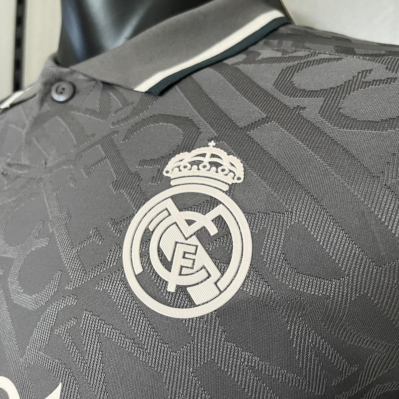 Camisa Real Madrid 2024/25 Third - Jogador Masculina - Cinza