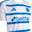 Camisa Cruzeiro Away 25/26 Branco - Torcedor Masculina - Branco com detalhes azul