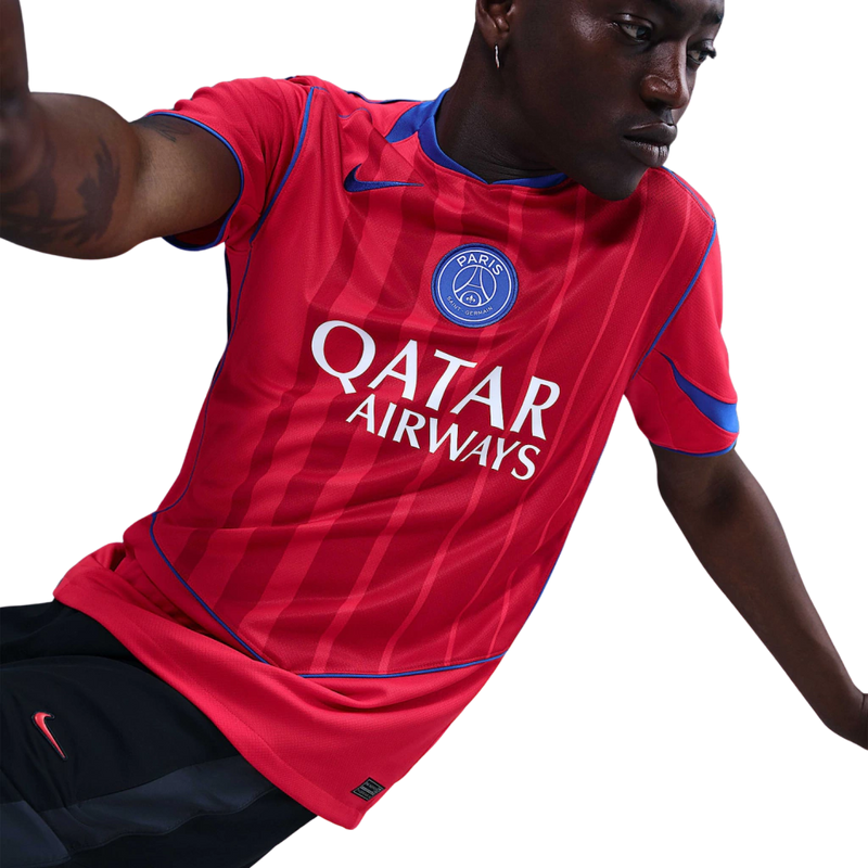 Camisa Third Paris Saint-Germain 25/26- Torcedor Masculina - Vermelha