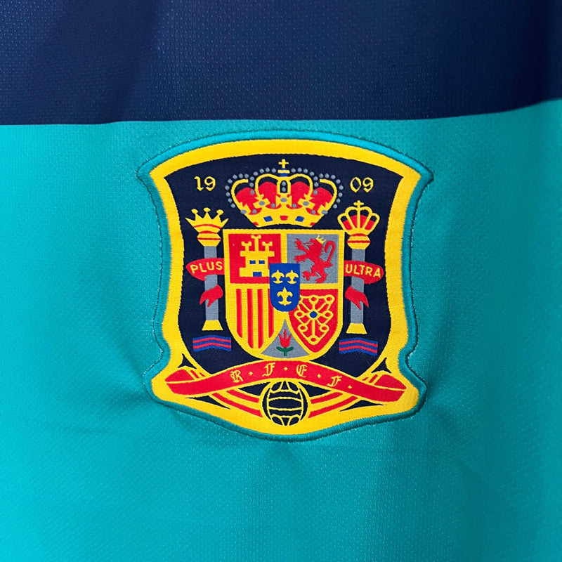 Camisa Retrô Seleção da Espanha Goleiro 2010 - Azul