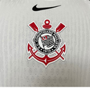 Camisa Corinthians 2025/26 Home - Versão jogador -Branca em detalhes preto