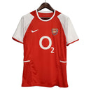 Camisa Retrô Arsenal I 02/04 - Masculina - Vermelha e branca