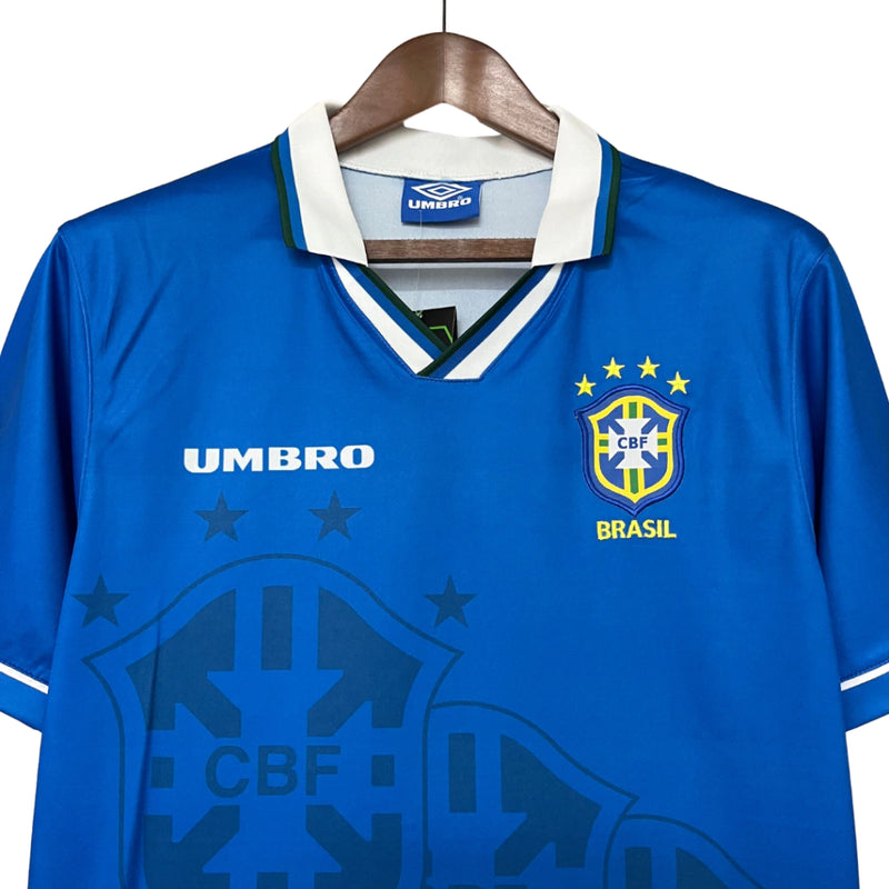 Camisa Retrô Seleção Brasileira II 1994 - Torcedor - Azul