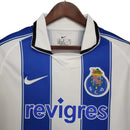 Camisa Retrô Porto I 03/04 - Torcedor - Branca com detalhes em azul