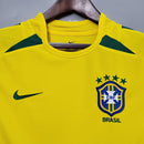 Camisa Retrô Seleção Brasileira 2002 Home - Torcedor - Amarela