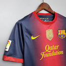 Camisa Retrô FC Barcelona I 12/13 - Masculina - Azul com detalhes em vermelho