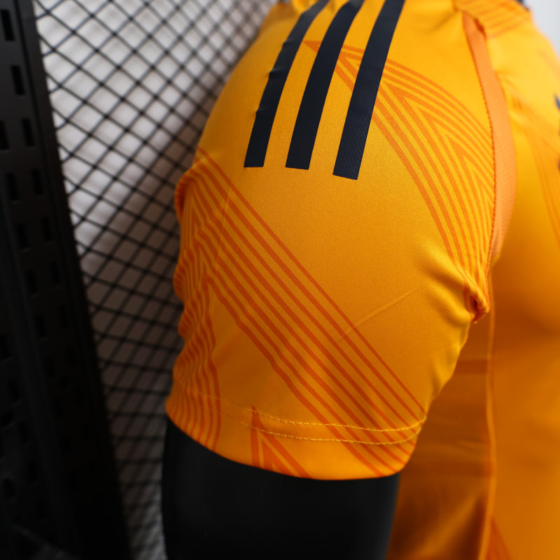 Camisa Real Madrid 2024/25 Away - Jogador Masculina - Laranja