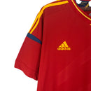 Camisa Retrô Seleção da Espanha I 2012 - Masculina - Vermelha com detalhes em amarelo