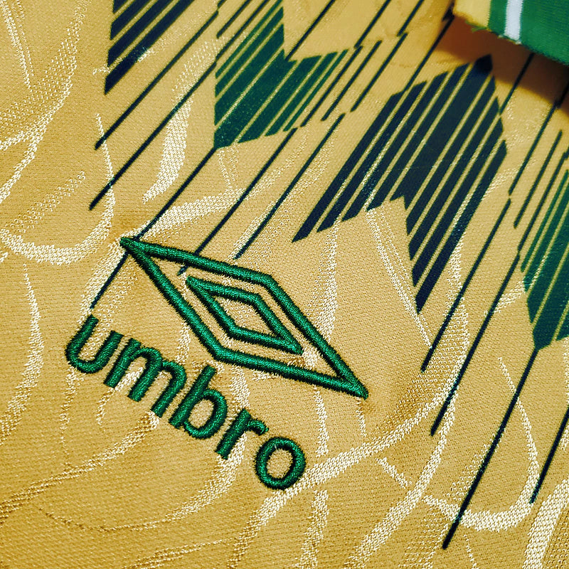 Camisa Celtic Retrô 1991/1992 Amarela e Verde