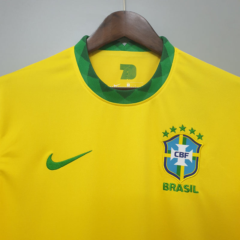 Camisa Seleção Brasileira I 20/21 Torcedor Masculina - Amarela