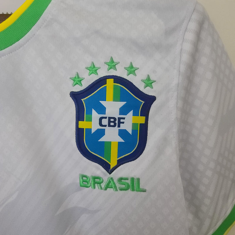 Camisa Seleção Brasileira Edição Especial canário Torcedor Masculina - Branca