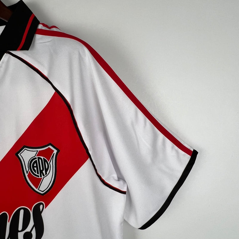 Camisa Retrô River Plate Home 2000/01 - Masculina - Branca