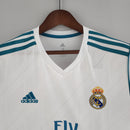 Camisa Retrô Real Madrid I 17/18 - Masculina - Branca com detalhes em azul