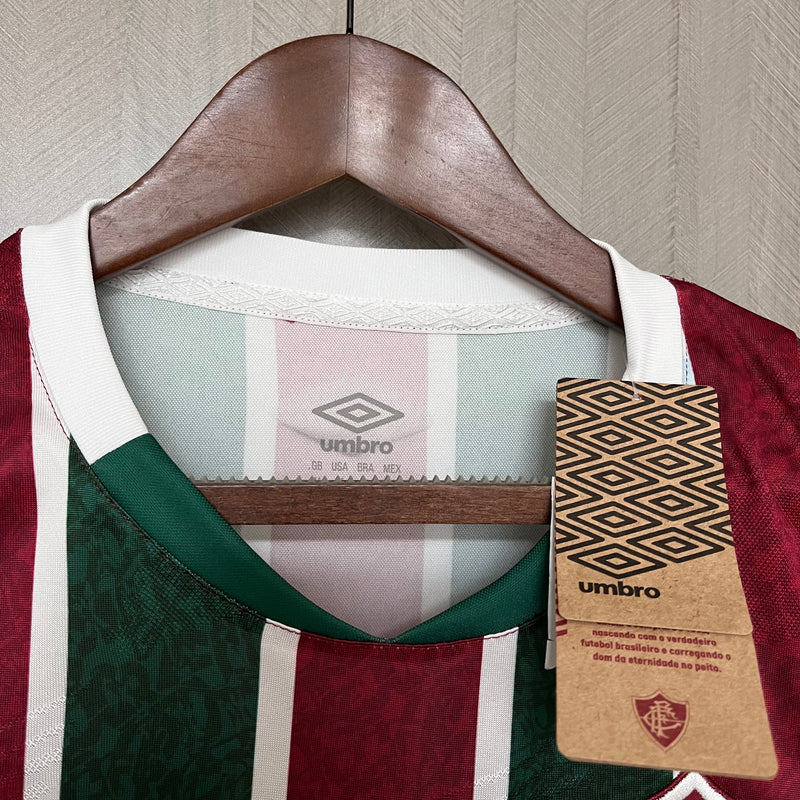 Camisa Fluminense I 24/25 - Torcedor Masculina - Tricolor com patrocínio