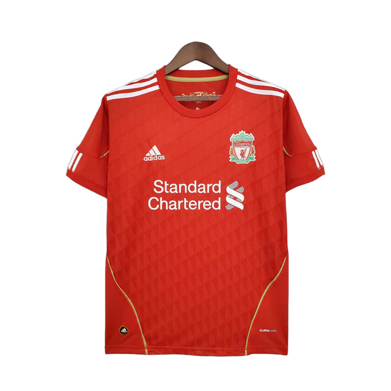 Camisa Retrô Liverpool I 2010/2011 - Masculina - Vermelha com detalhes em branco
