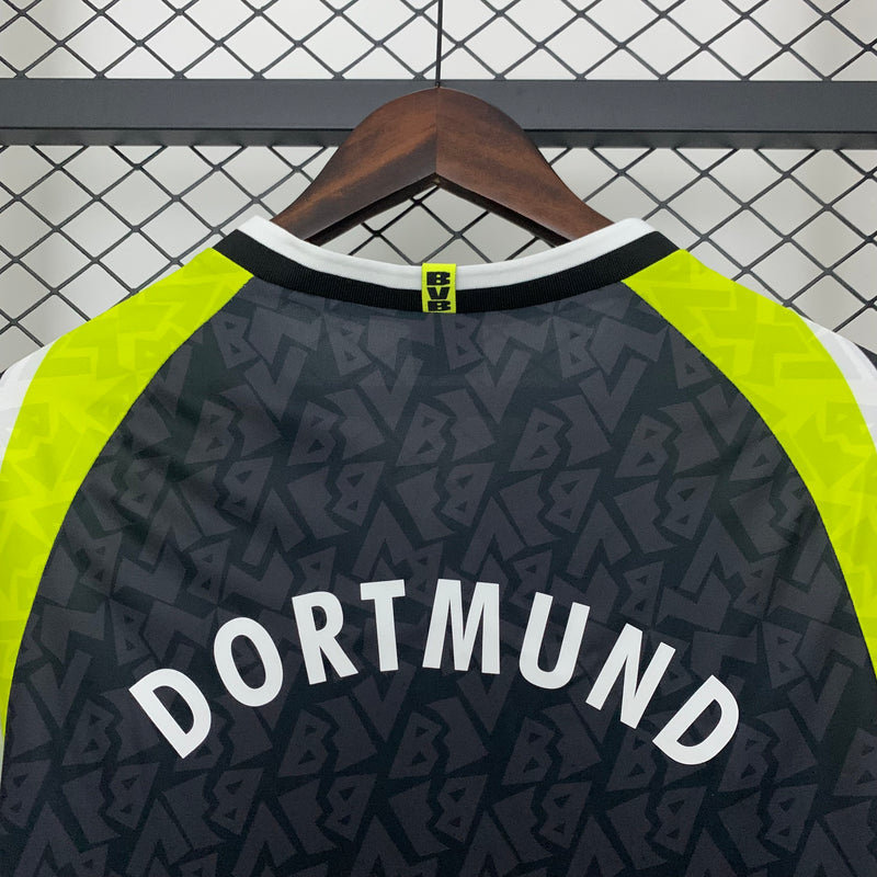 Camisa Retrô Borussia Dortmund 1995/96 Away - Preta