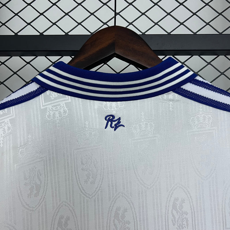 Camisa Retrô  Zaragoza 97/98 Home - Torcedor Masculina - Branca