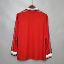 Camisa Manga Longa Manchester United 1998/99 - Vermelho