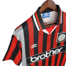 Camisa Manchester City Retrô 1994/1996 Vermelha e Preta