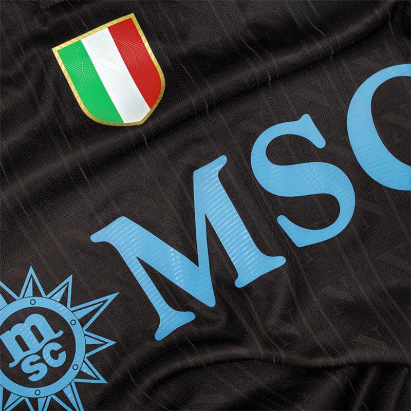 Camisa Napoli Third 25/26 - Torcedor EA7 Masculino - Preto