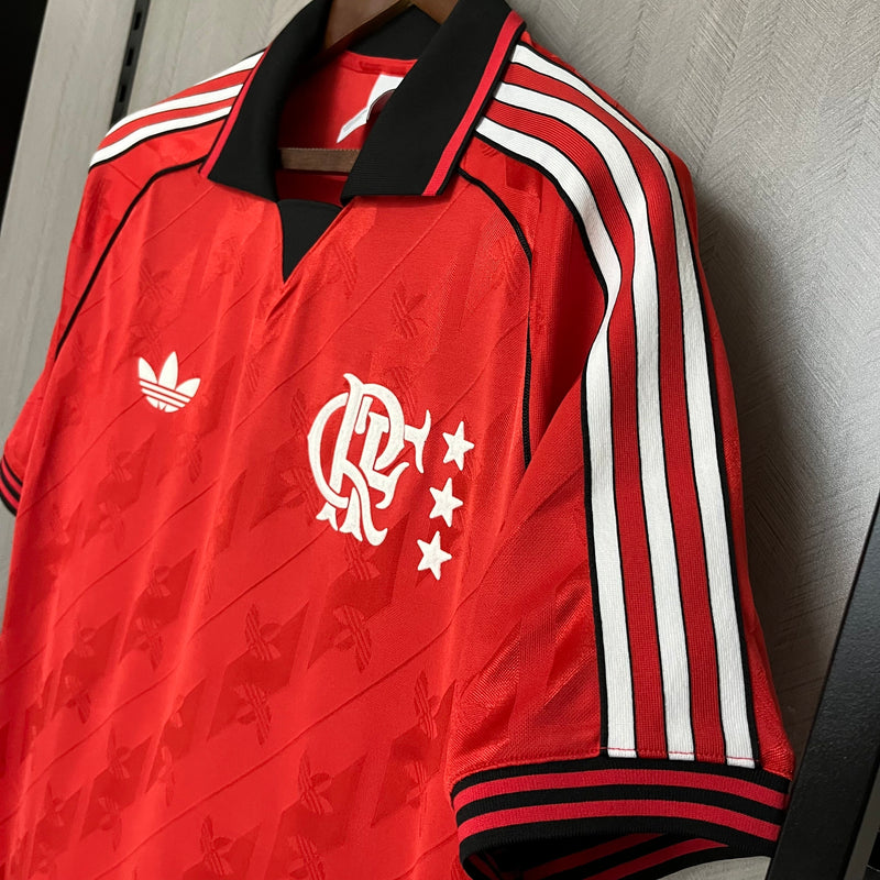 Camisa Lifestyle Flamengo 2024 - Torcedor Masculina - Vermelha