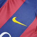 Camisa Barcelona Retrô 2014/2015 Azul e Grená